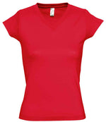 SOL'S Ladies Moon V Neck T-Shirt Red