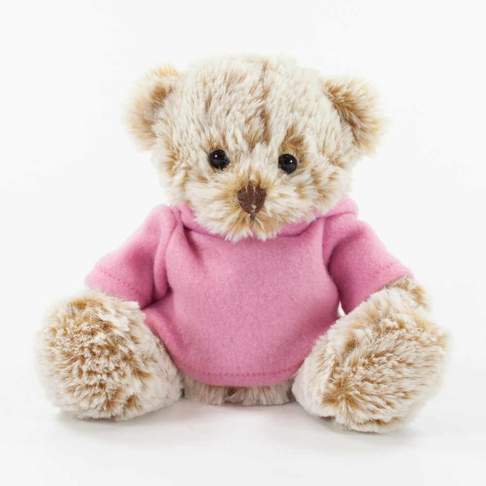 Coloured Hoodie Bear 15cm Premier Bear, Fudge