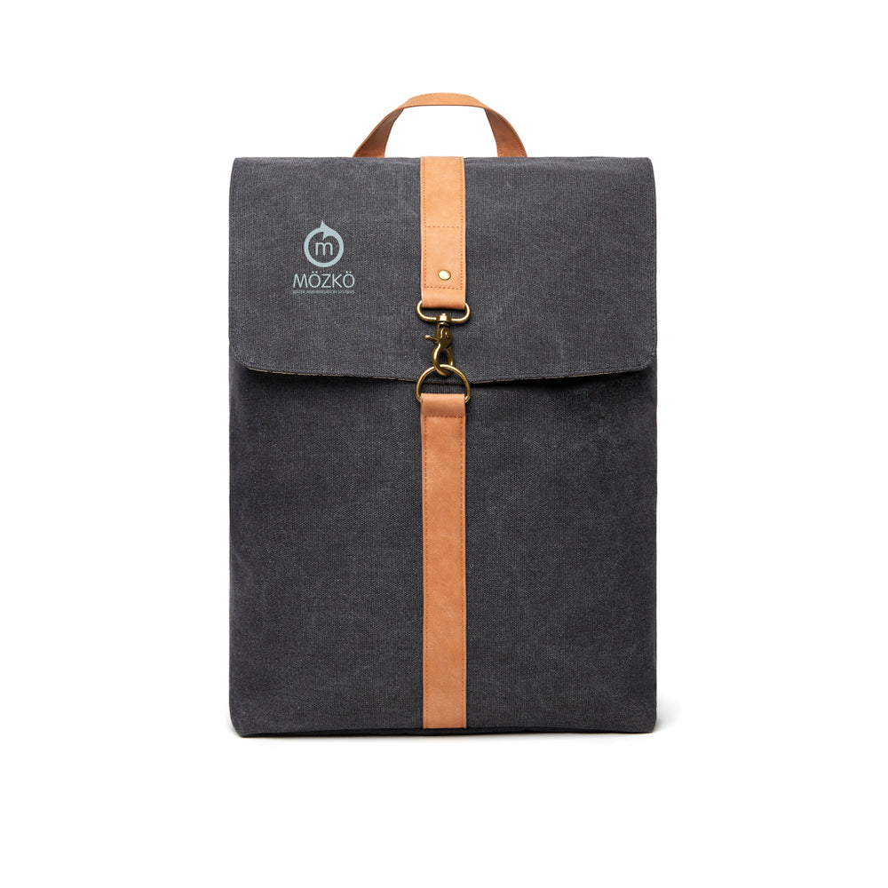 Branded VINGA Bosler backpack GRS recycled canvas