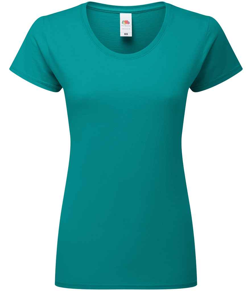 Fruit of the Loom Ladies Iconic 195 T-Shirt Ocean Teal