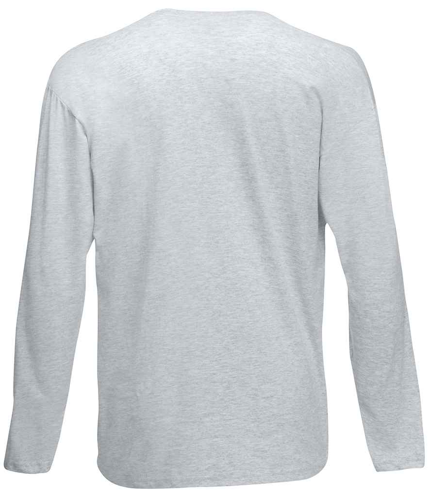 Fruit of the Loom Long Sleeve Value T-Shirt Heather Grey