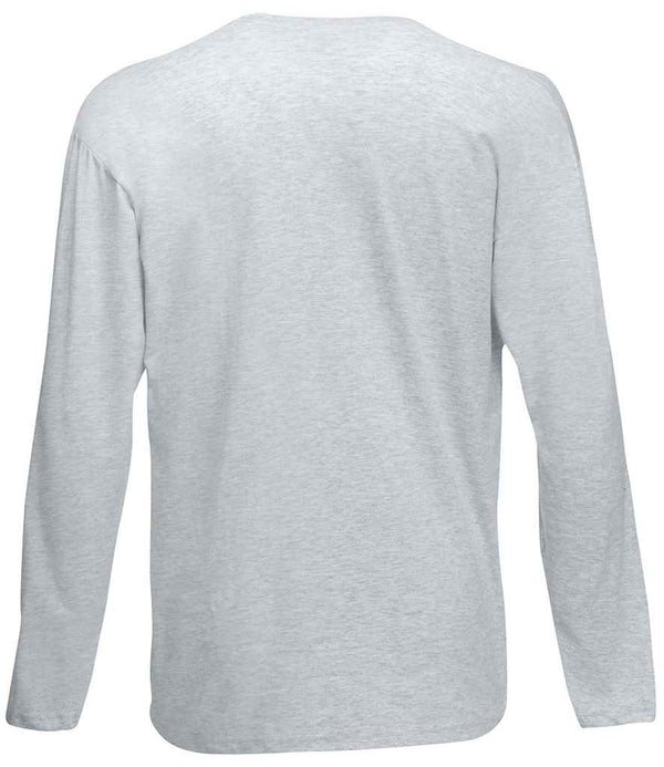 Fruit of the Loom Long Sleeve Value T-Shirt Heather Grey