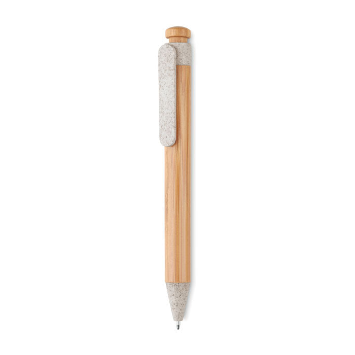 Bamboo/Wheat-Straw ABS ball pen | Branded Bamboo Pen
