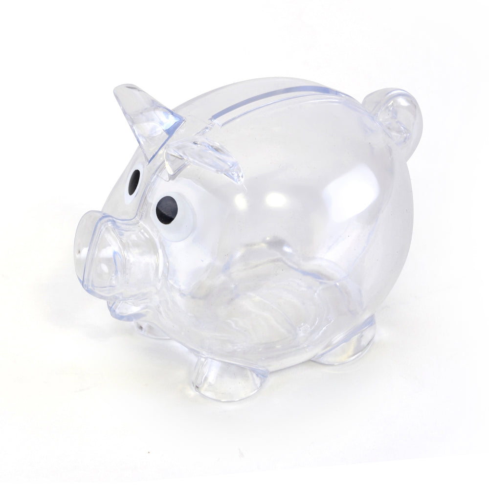 Branded Piglet Bank Mini Single Slot Translucent piggy bank