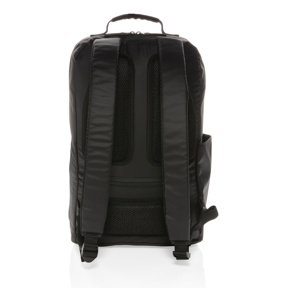 Branded Fashion black 15.6" laptop backpack PVC free