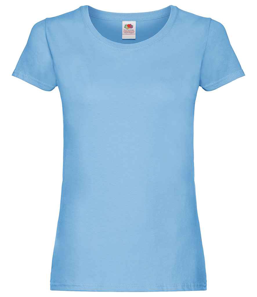 Fruit of the Loom Lady Fit Original T-Shirt Sky Blue