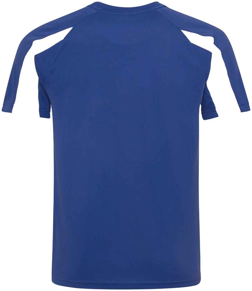AWDis Cool Contrast Wicking T-Shirt Royal Blue/Arctic White