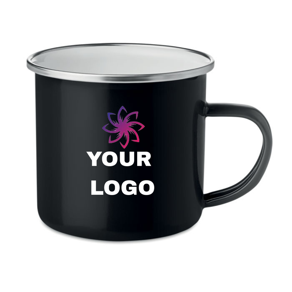 Metal mug with enamel layer 350ml