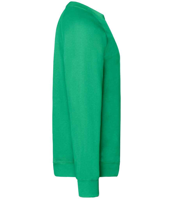 Fruit of the Loom Classic Raglan Sweatshirt Kelly Green