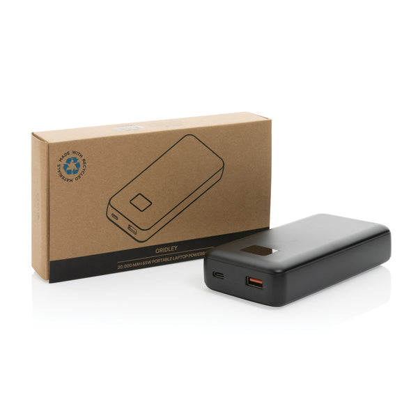 Branded Gridley RCS rplastic 20000 65W laptop powerbank