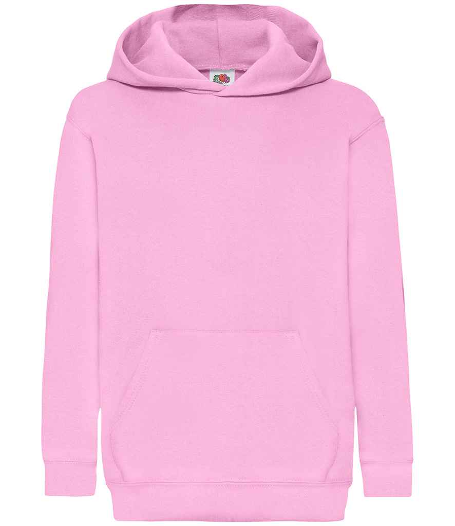 Fruit of the Loom Kids Classic Hooded Sweatshirt Light Pink