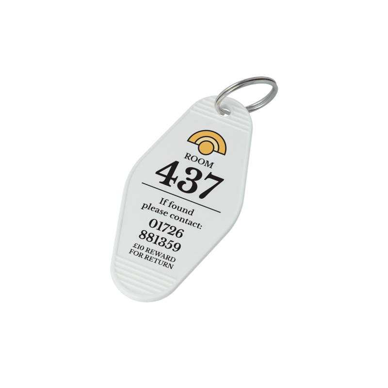 Retro Hotel Keyring