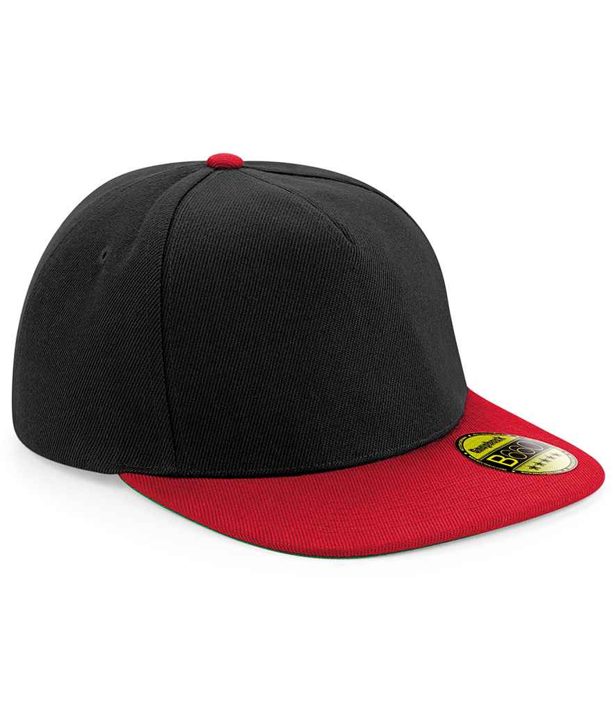 Branded Beechfield Original Flat Peak Snapback Cap