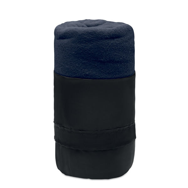 RPET fleece travel blanket Blue