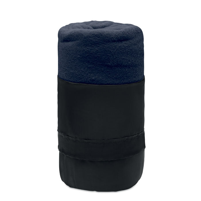 Branded RPET fleece travel blanket