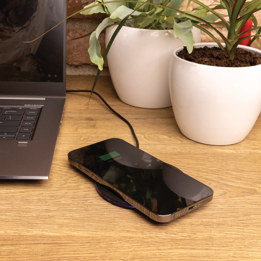 Branded RCS recycled plastic 15W Wireless fast charger