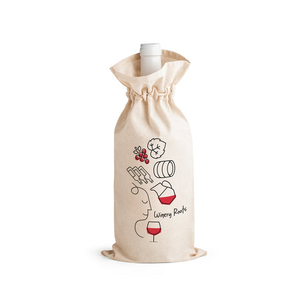 JEROME. 100% cotton bag for bottle (180 g/m²)