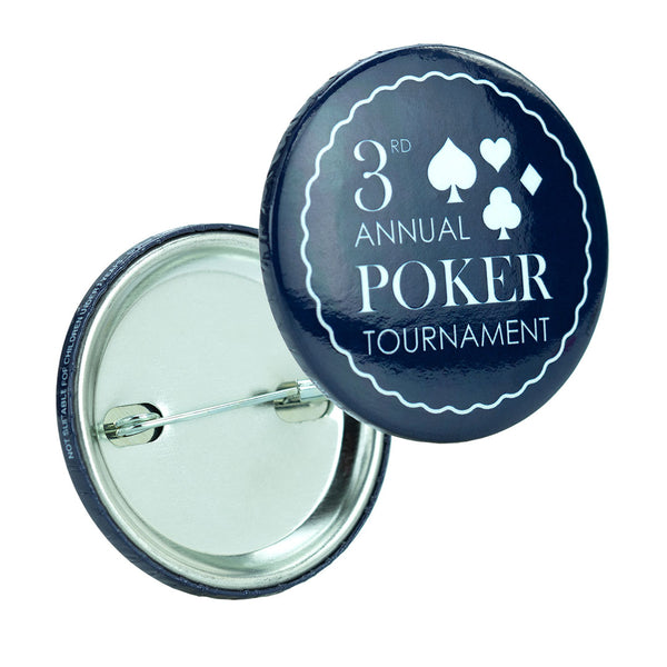 38mm Diameter Button Badge with Safety Pin