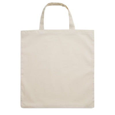 140gr/m² cotton shopping bag with Short Handles