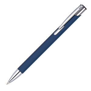 MOLE-MATE ball pen with chrome trim Navy Blue