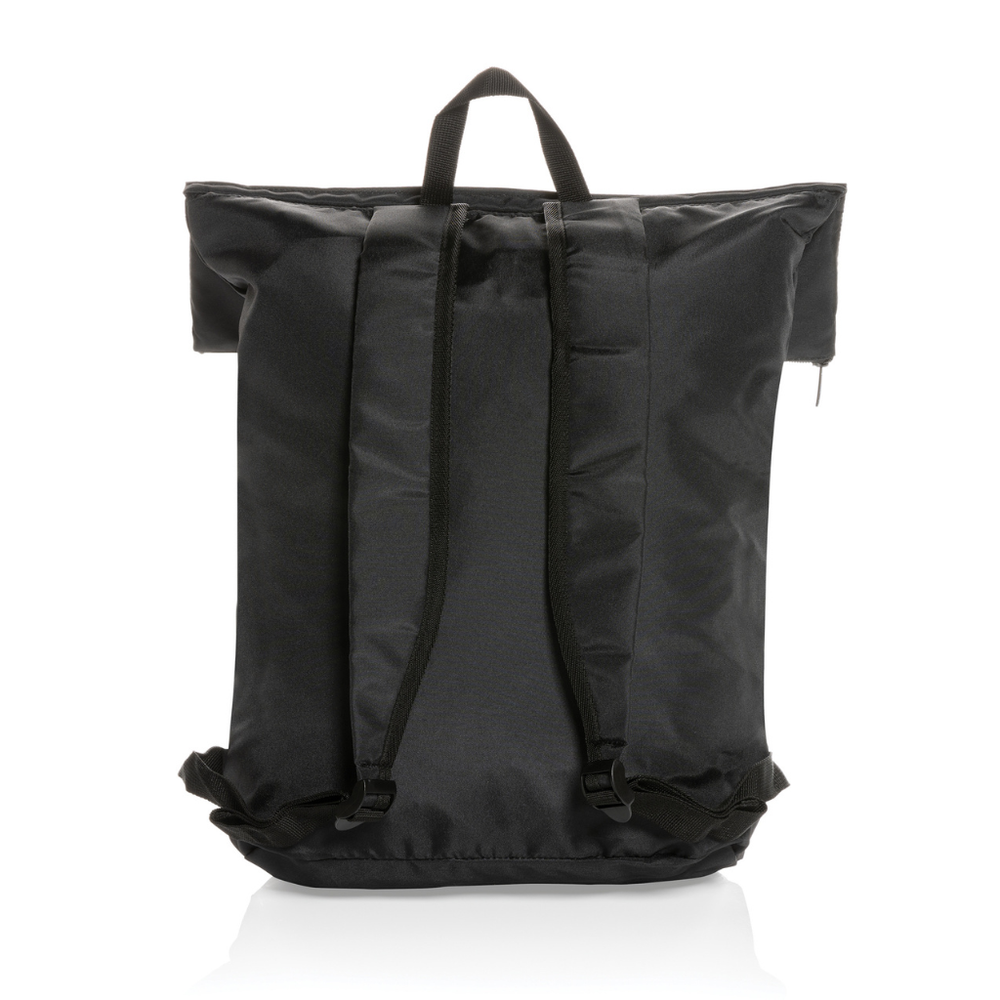 Dillon AWARE™ RPET lightweight foldable backpack Black