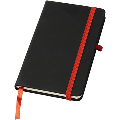 Noir A6 notebook with lined pages