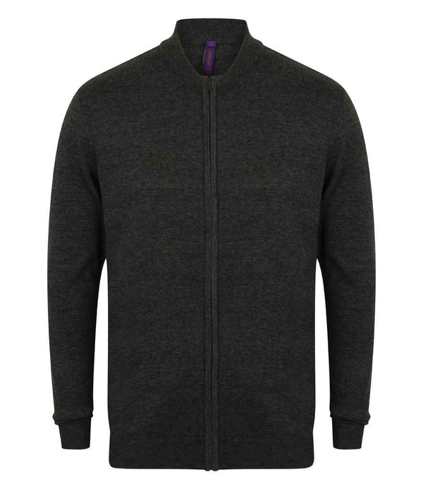 Henbury Unisex Zip Through Cardigan