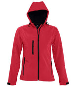 SOL'S Ladies Replay Hooded Soft Shell Jacket Pepper Red