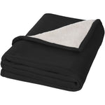 Branded Springwood soft fleece and sherpa plaid blanket