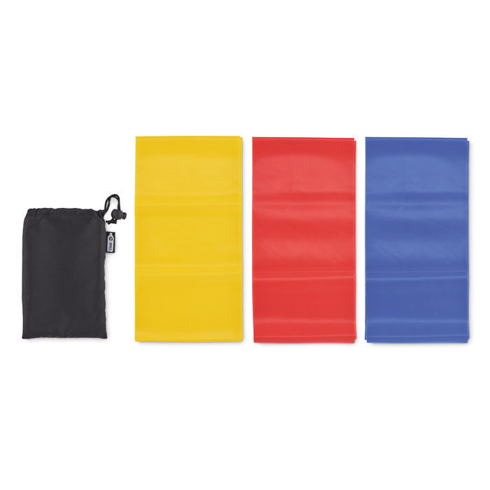 Branded Set of 3 TPE fitness bands