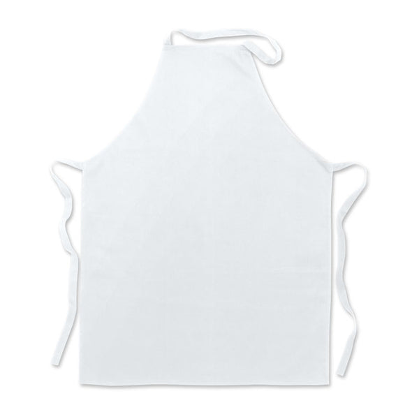 Kitchen apron in cotton White