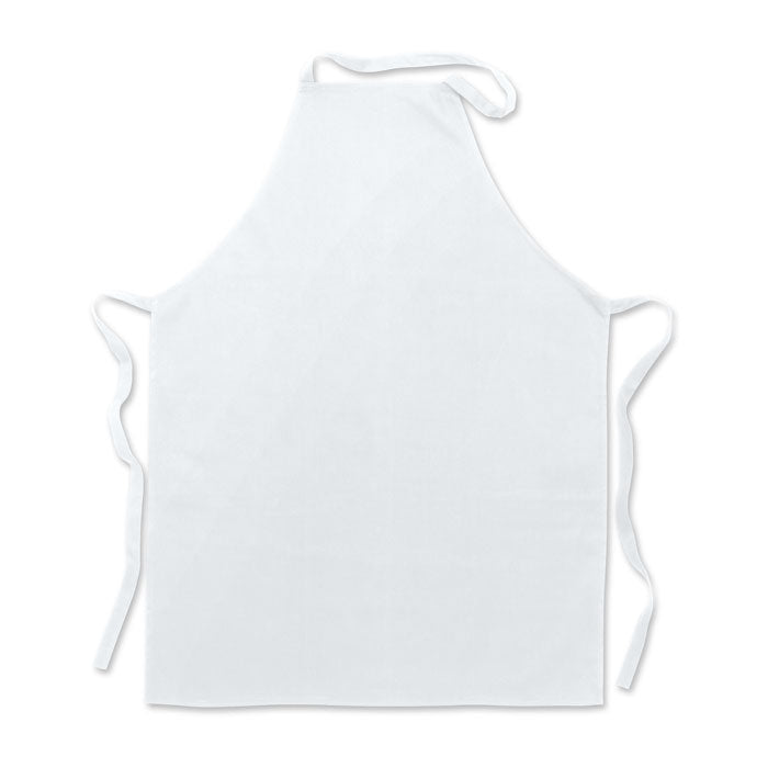 Kitchen apron in cotton White