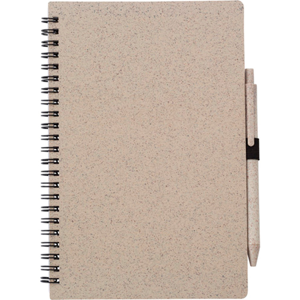 Devine Wheat straw notebook with pen (approx. A5)