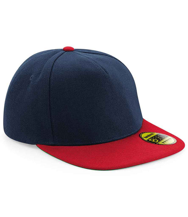 Branded Beechfield Original Flat Peak Snapback Cap