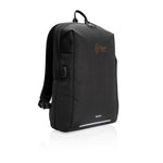 Branded Swiss Peak AWARE™ RFID and USB A laptop backpack