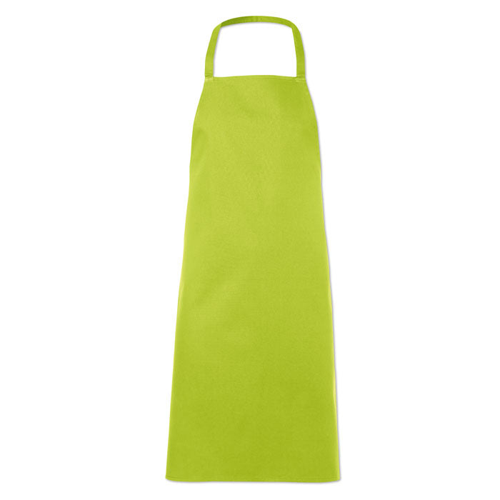 Kitchen apron in cotton Lime
