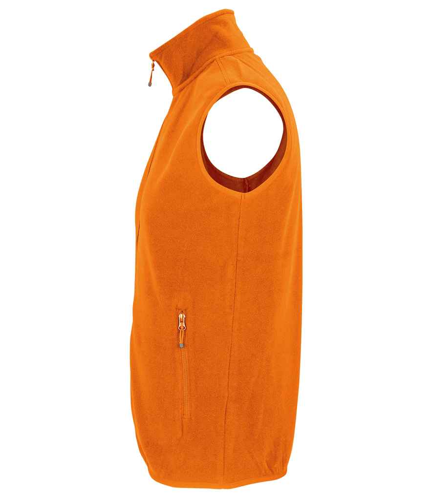 SOL'S Unisex Factor Recycled Micro Fleece Bodywarmer Orange