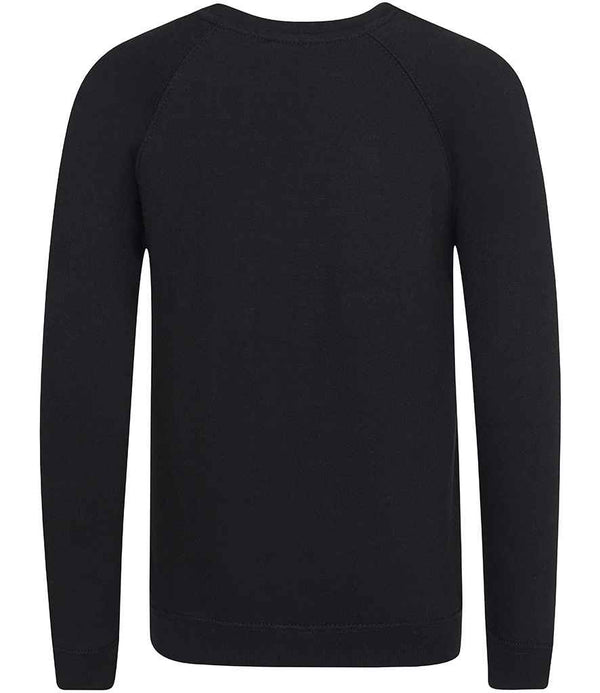 AWDis Academy Kids Raglan Sweatshirt Black