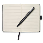 Branded A6 notebook with pen 72 lined