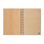 Branded A5 ring bound Bamboo notebook