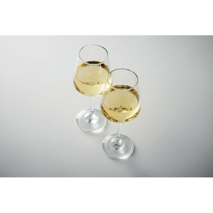 Branded Set of 2 wine glasses
