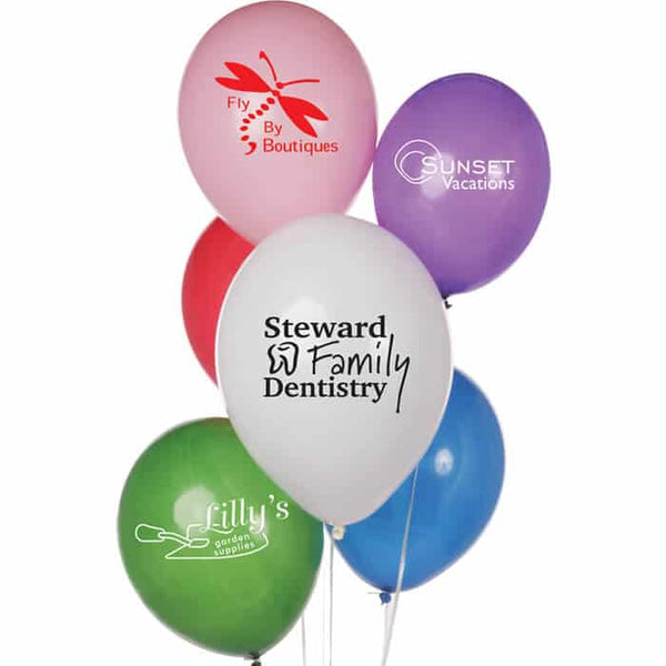 Branded 12" Printed Latex Balloons