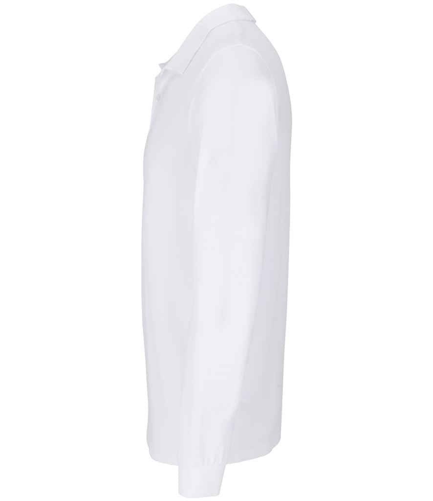 SOL'S Unisex Planet Long Sleeve Piqué Polo Shirt White