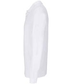 SOL'S Unisex Planet Long Sleeve Piqué Polo Shirt White