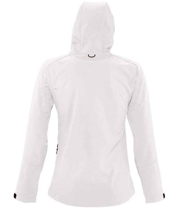 SOL'S Ladies Replay Hooded Soft Shell Jacket White