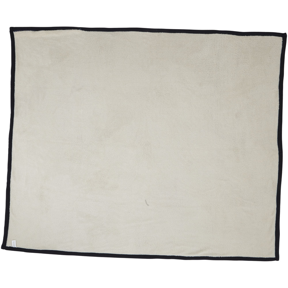 Branded Springwood soft fleece and sherpa plaid blanket