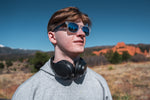 Branded RCS recycled plastic Elite Foldable wireless headphone