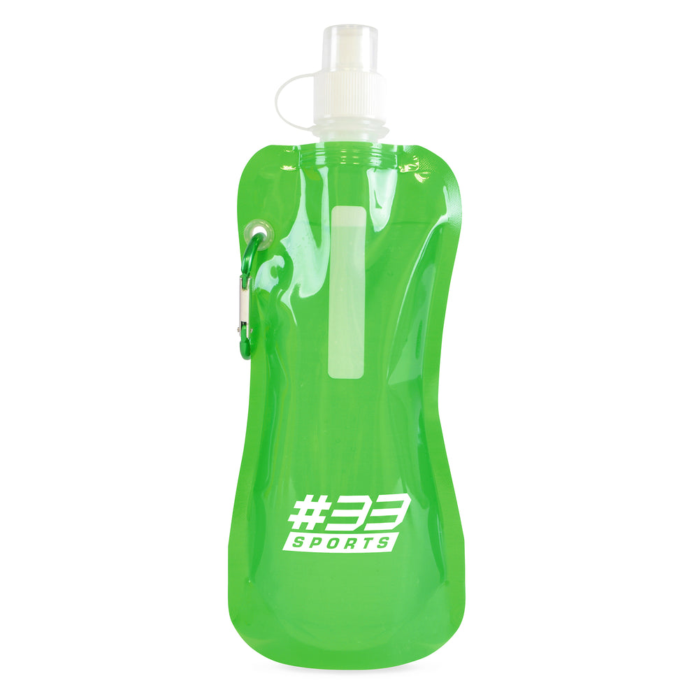 Express Quill Foldable Sports Bottle with Carabiner Clip - 400ml