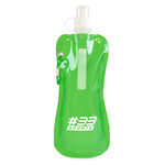 Express Quill Foldable Sports Bottle with Carabiner Clip - 400ml
