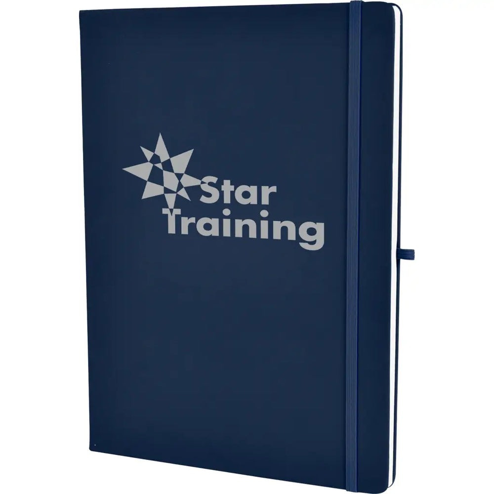 Express A4 Soft Touch Notebook & Pen Loop Navy